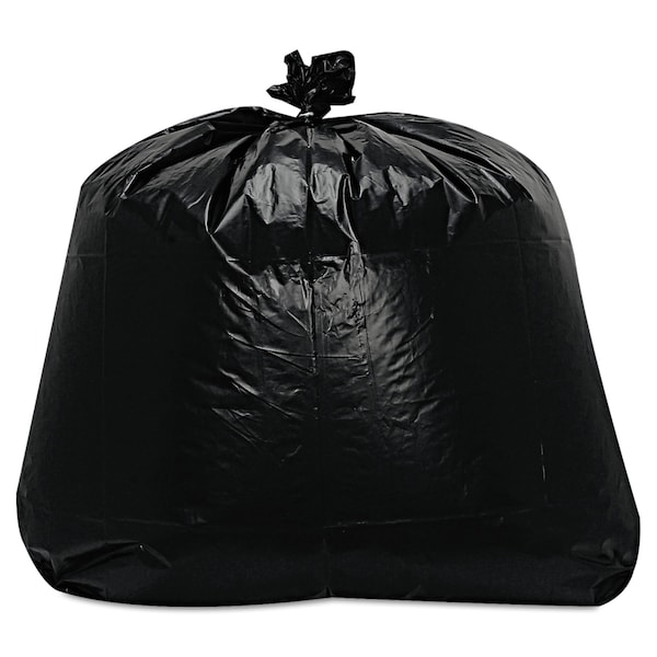 Trinity Plastics 56 gal Trash Bags, 43 in x 47 in, Extra Heavy-Duty, 1.6 mil, Black, 100 PK 100584 - main